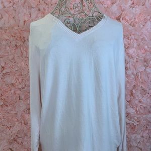 Anthropologie V-Neck Pink Blush Sweater